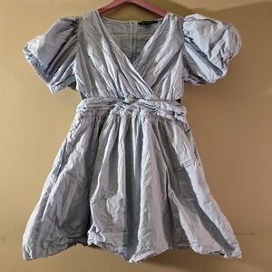 Women's French Connection Size 12 XL Light Blue Dress